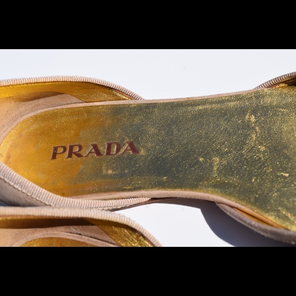 Prada peep toe d'Orsay flats - Picture 5 of 8
